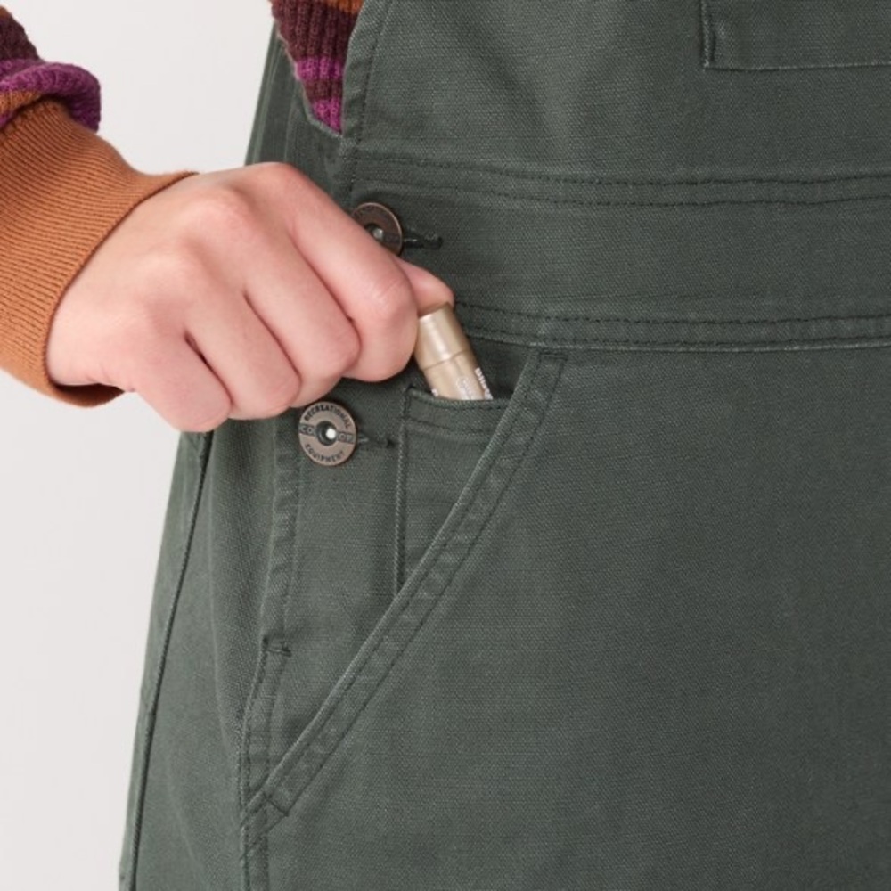 REI Women's Black Campwell Workwear Overalls - Size 14 - Picture 5 of 15